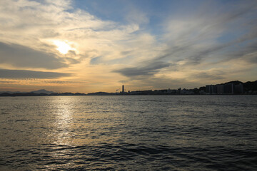 福岡県北九州市　和布刈観潮遊歩道からの風景