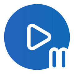 pause button gradient icon