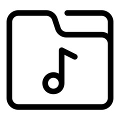 files and folders line icon