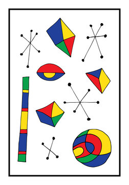 contemporary poster design. vector illustration with abstract shapes