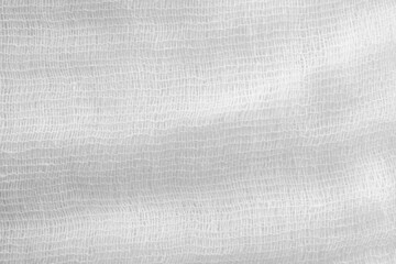 gauze texture of white color