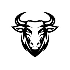 Bull Vector Logo. this design can be used as a sports emblem