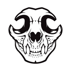 Cat Skull Vector
