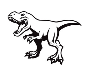 Obraz na płótnie Canvas Dinosaur Vector Logo