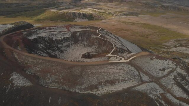 Gr&aacute;br&oacute;k volcano. Grabrok Iceland
