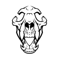 Wolf Skull Logo