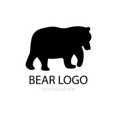 Bear icon logo free vector