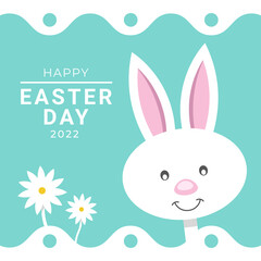 easter rabbit cartoon vector image