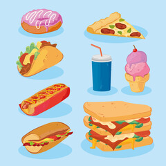 eight fast foods