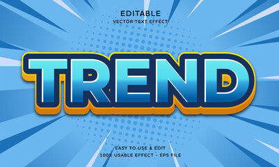 editable trend vector text effect with modern style design