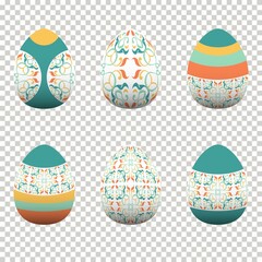 Colorful egg design In celebration of Easter Day. Vector illustration Eps10