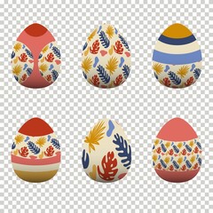 Colorful egg design In celebration of Easter Day. Vector illustration Eps10
