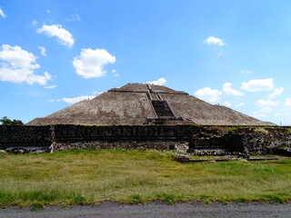 Teotihuacan Sun and Moon pyramids outside Mexico City