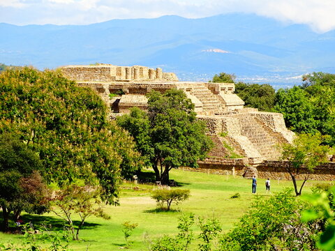 Monte Alban Pyramid in Oaxaca