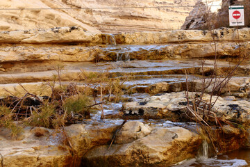 Nahal Havarim Gorge. Sde boker. Israel