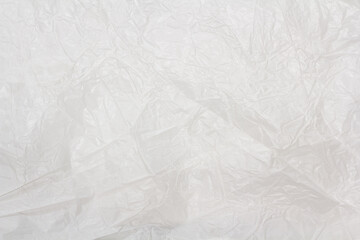 white crumpled paper texture background. White cloth texture crease the fabric
