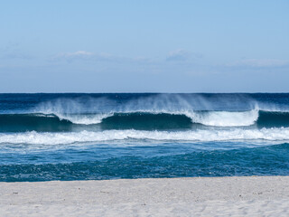 south korea in the east sea waves