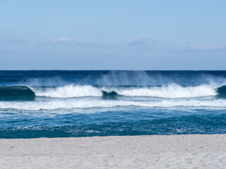 south korea in the east sea waves