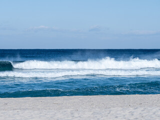 south korea in the east sea waves