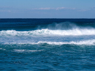south korea in the east sea waves