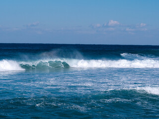 south korea in the east sea waves