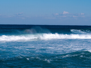 south korea in the east sea waves