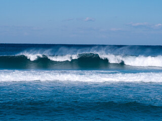 south korea in the east sea waves