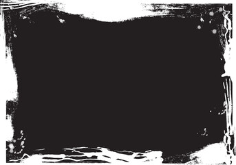 Abstract grunge freeform black background.