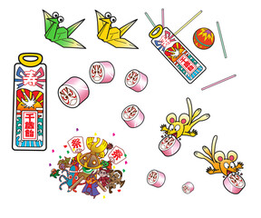 ウサギ,キャラクター ,七五三,素材,カット