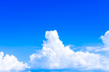 青い空　入道雲　夏