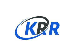 KRR letter creative modern elegant swoosh logo design