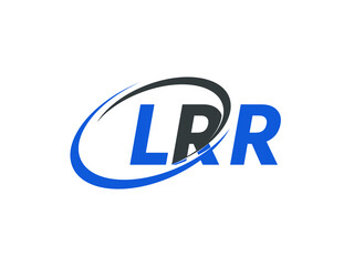 LRR letter creative modern elegant swoosh logo design