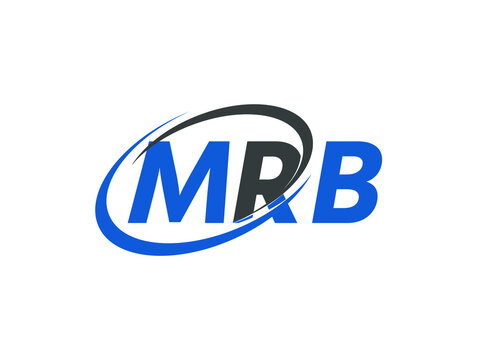 MRB letter creative modern elegant swoosh logo design