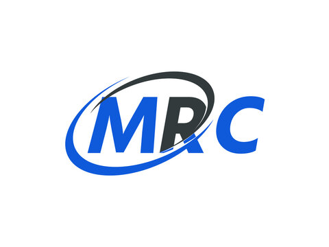 MRC letter creative modern elegant swoosh logo design