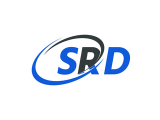 SRD letter creative modern elegant swoosh logo design