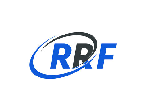 RRF letter creative modern elegant swoosh logo design