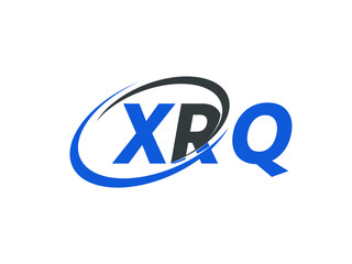 XRQ letter creative modern elegant swoosh logo design