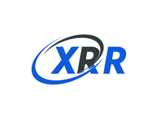 XRR letter creative modern elegant swoosh logo design