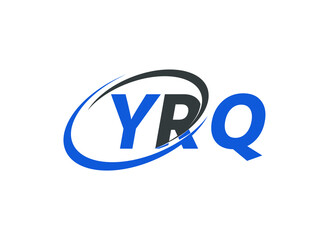 YRQ letter creative modern elegant swoosh logo design
