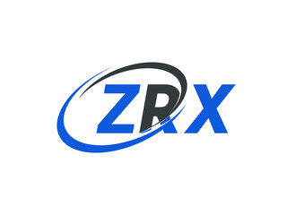 ZRX letter creative modern elegant swoosh logo design