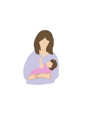 mother with baby, patent with child