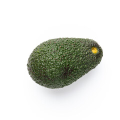 Avocado isolated on white background.