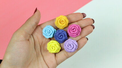 Miniature Roses - Foam Sheet Flowers