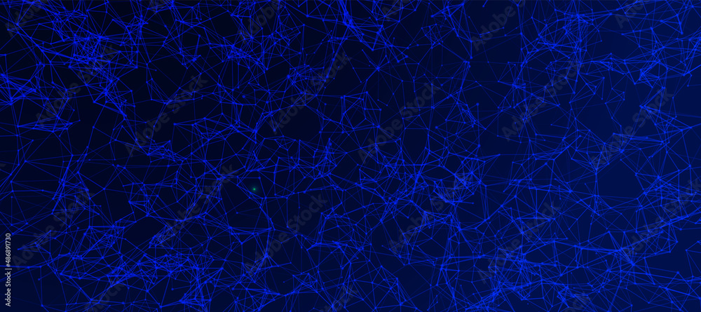 Wall mural vector futuristic technology background. digital network concept. big data analysis