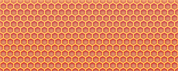 Abstract hexagonal honeycomb bee background pattern