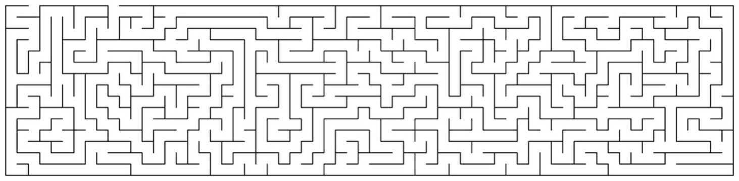 Vector illustration of maze or labyrinth isolated on white background