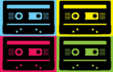 Fototapeta audio cassette tape obraz