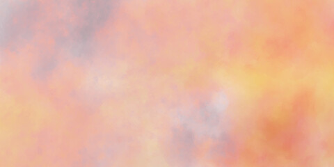 Aquarelle paint paper textured stain canvas element for text design. Fantasy light red, pink and yellow shades watercolor background. greeting card, template. Multicolor hand drawn grunge Design.