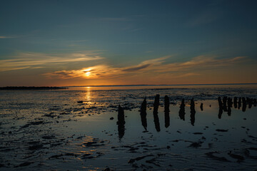 Fototapeta na wymiar Nordsee Sonnenuntergang
