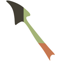 Three-color illustration of the arrow. A single element for infographics